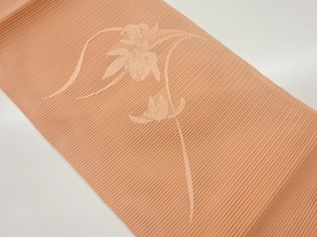 JAPANESE NAGOYA OBI FOR SUMMER / WOVEN FLOWER